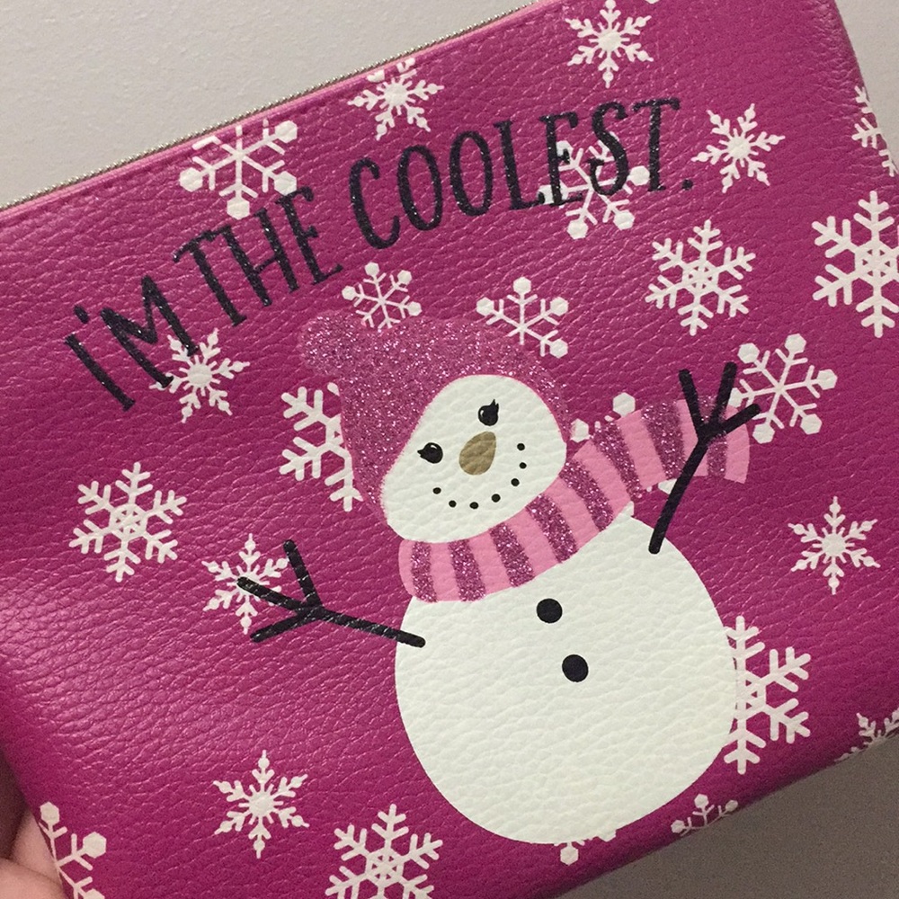 winter makeup bag